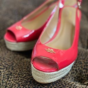 NWOB Coach Patent Leather Espadrilles